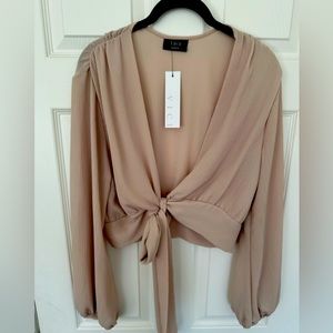 Vici Collection Tie Front Top